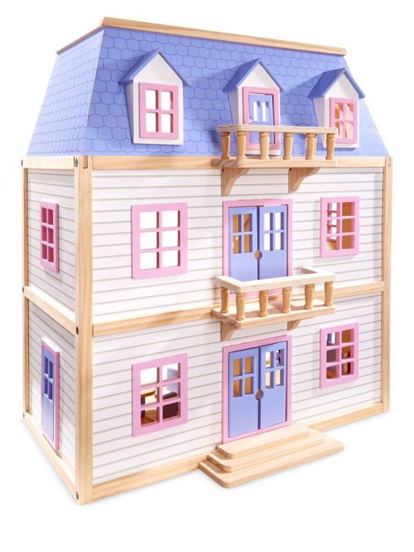 Melissa & Doug Multilevel Wooden Dollhouse